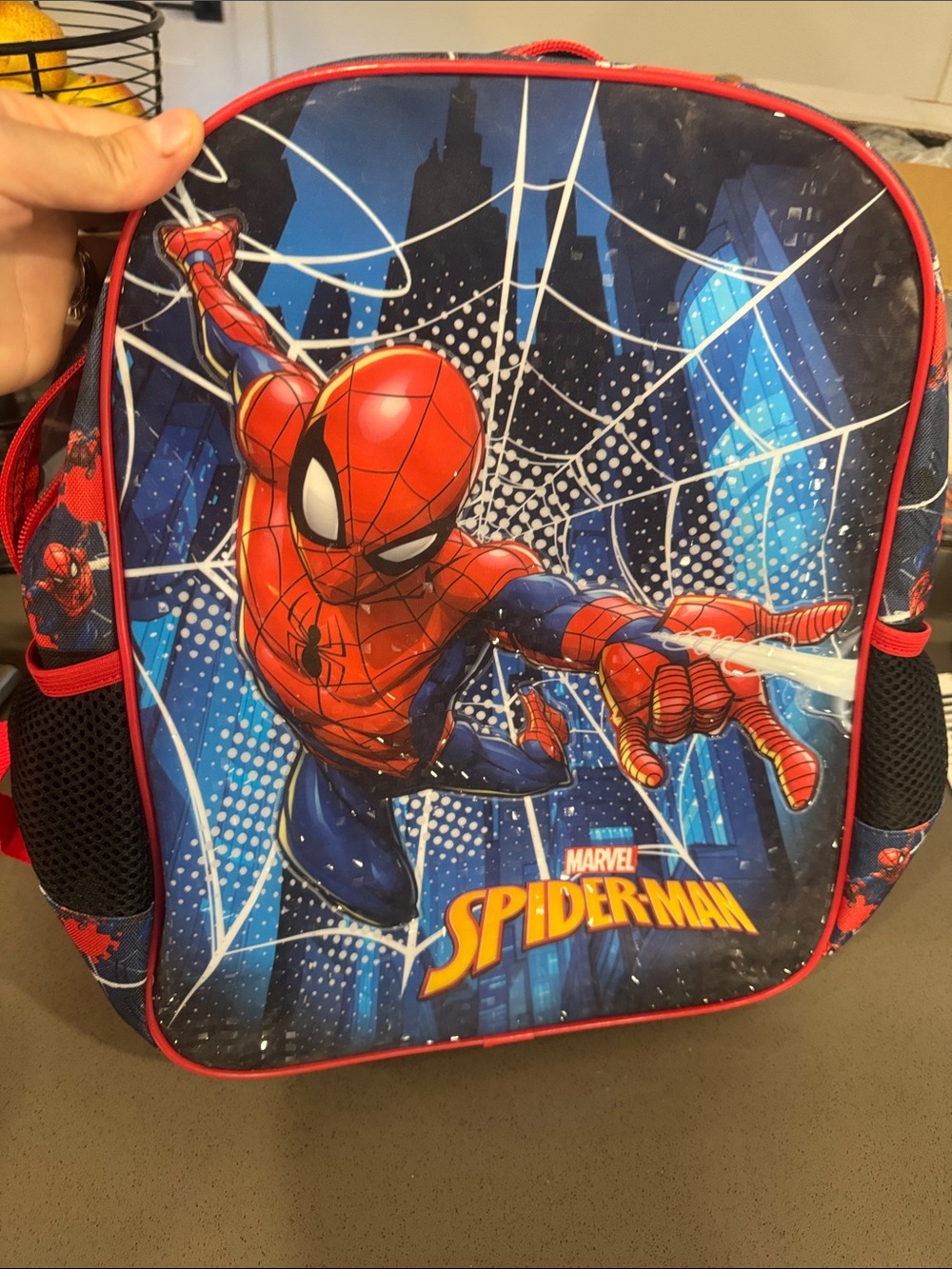Marvel Spider-Man Kids Backpack - Red, Blue & Black